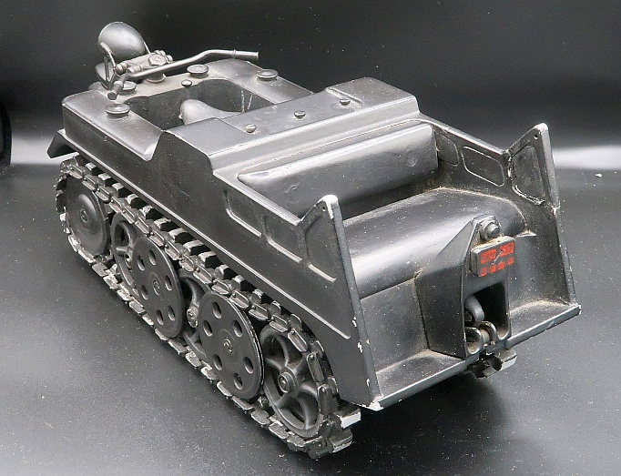 Kettenkrad model view from the rear
